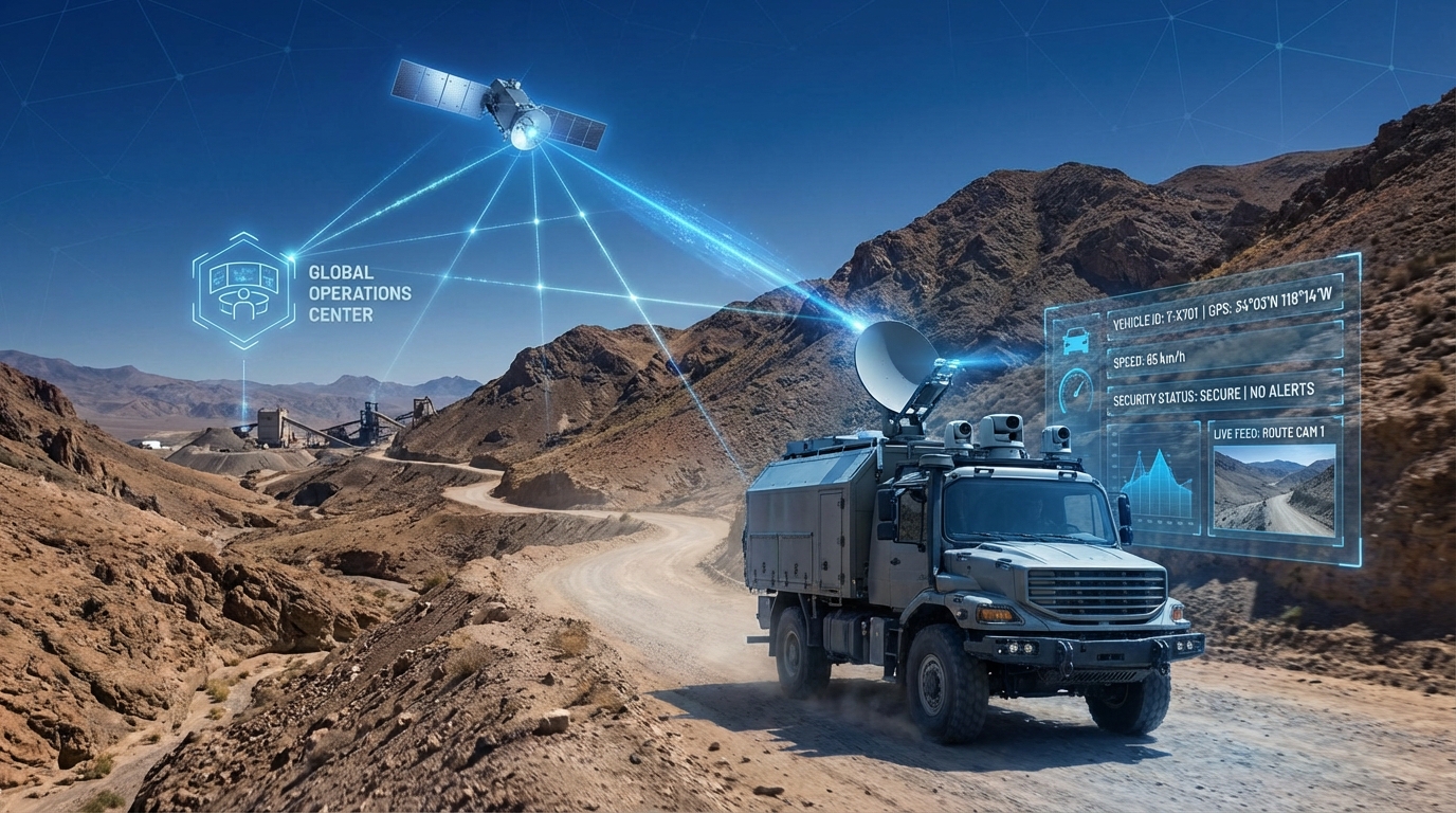 El rol de la conectividad satelital en la seguridad de rutas críticas